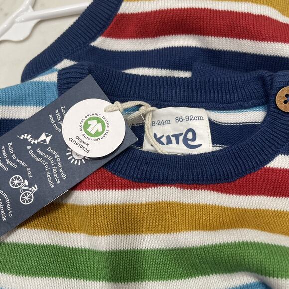 NWT Kite Rainbow Long Sleeve Sweater Onesie - Picture 6 of 6